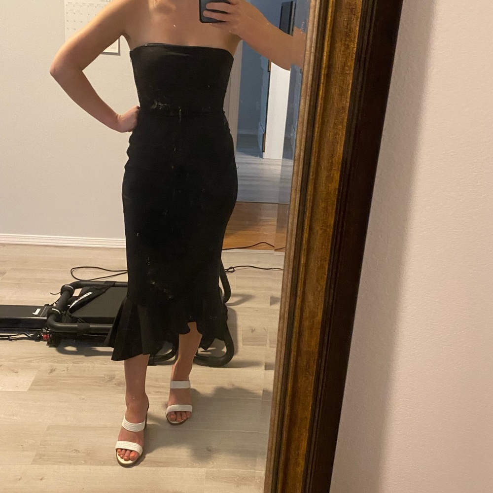 Superdown Izzy Ruffle Maxi dress